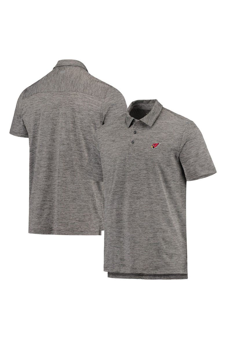 Men's Vineyard Vines Charcoal Arizona Cardinals Destin Stripe Sankaty Polo, Main, color, Charcoal