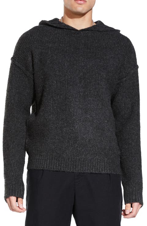 Brushed Knit Oversized Hoodie