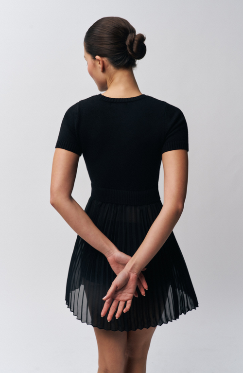Guizio Black Evie Minidress In Black