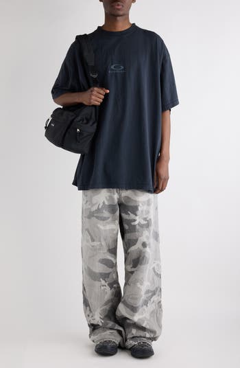 Balenciaga Loop Sports Icon Oversize Cotton T-Shirt | Nordstrom