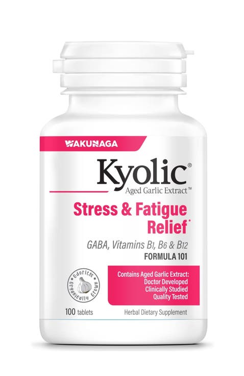 Aged Garlic Extract Formula 101, Stress and Fatigue Relief, 100 tablets.