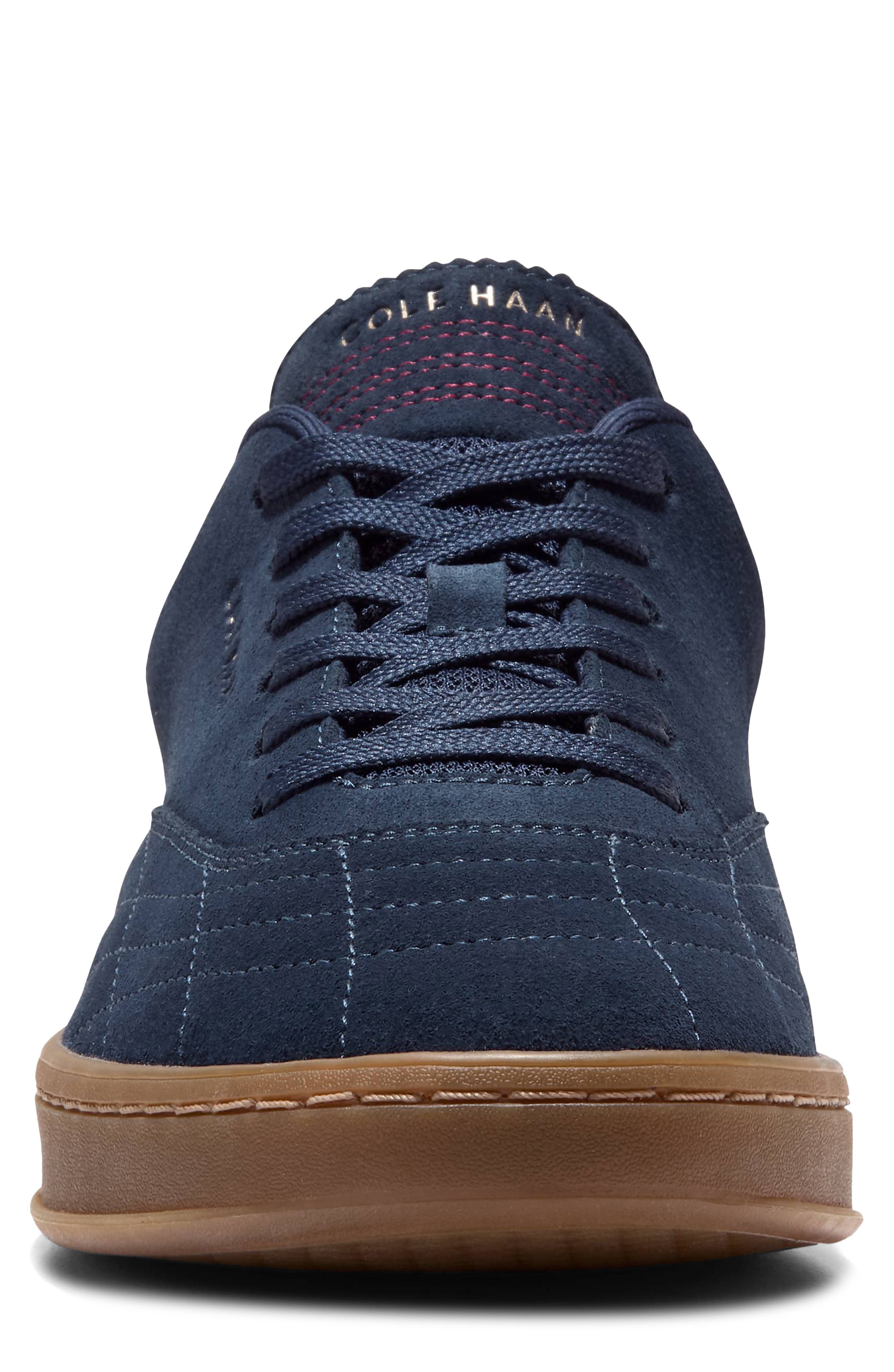 Grand Crosscourt Turfline Sneaker, Alternate, color, NAVY BLAZER SUEDES/ WHITE