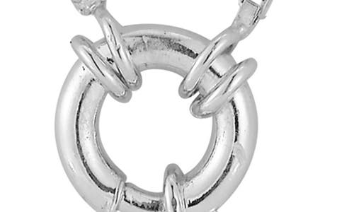 Chloe & Madison Chloe And Madison Spring Ring Pendant Necklace In Silver
