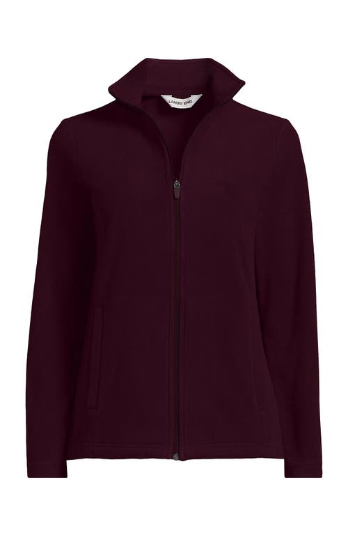Lands' End Anyweather Fleece Full Zip Jacket In Purple