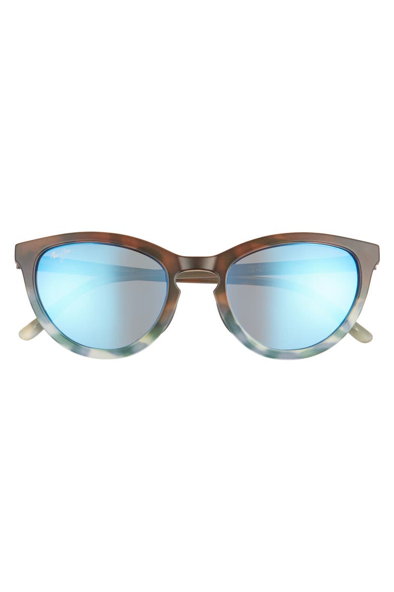 Star Gazing 50mm PolarizedPlus2® Cat Eye Sunglasses, Alternate, color, MATTE BROWN/ BLUE TOKYO