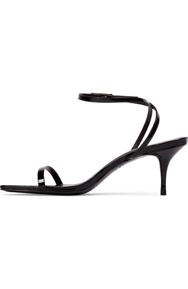 BLACK SUEDE STUDIO Slone Ankle Strap Sandal, Alternate, color, Black Patent