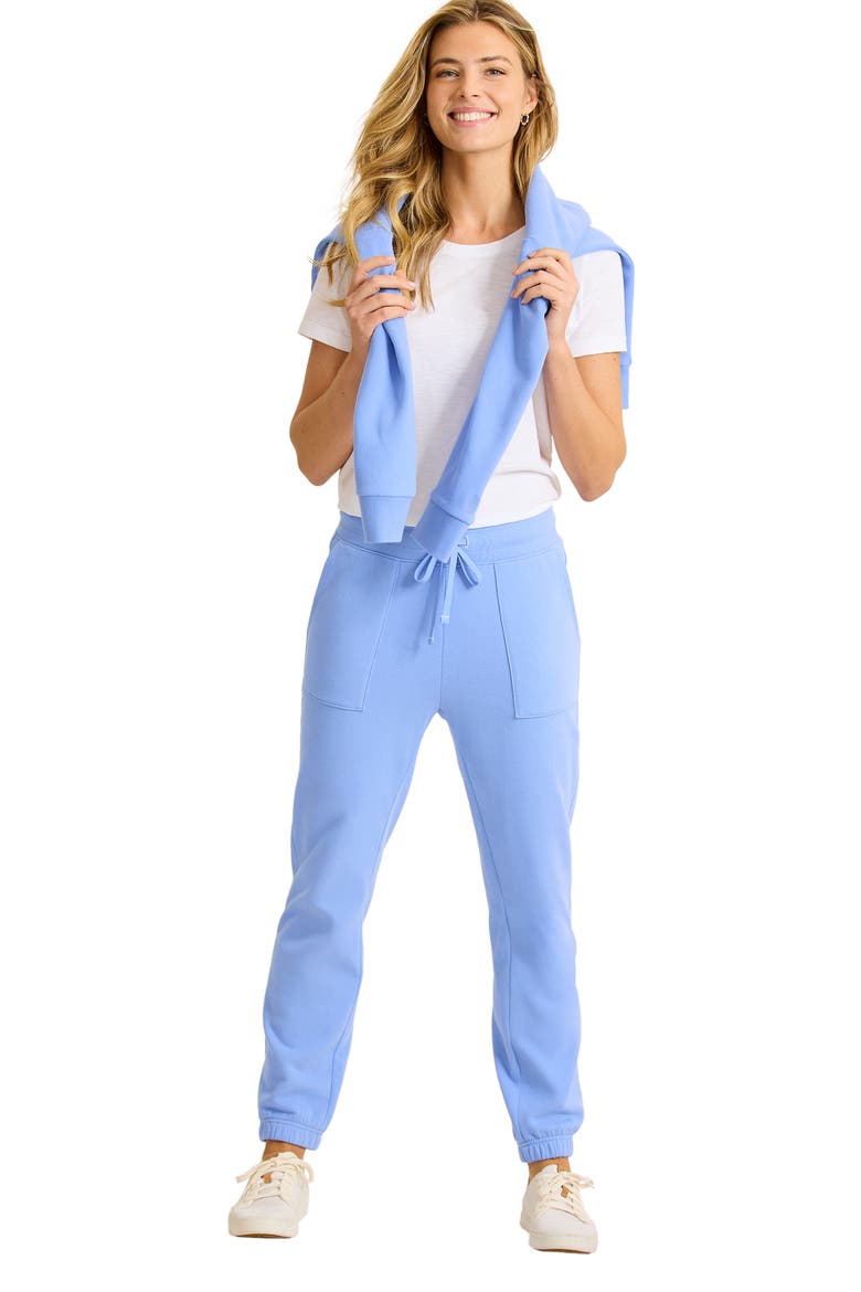 Marina del Mar Cotton Fleece Joggers, Alternate, color, GRAPE POOLS