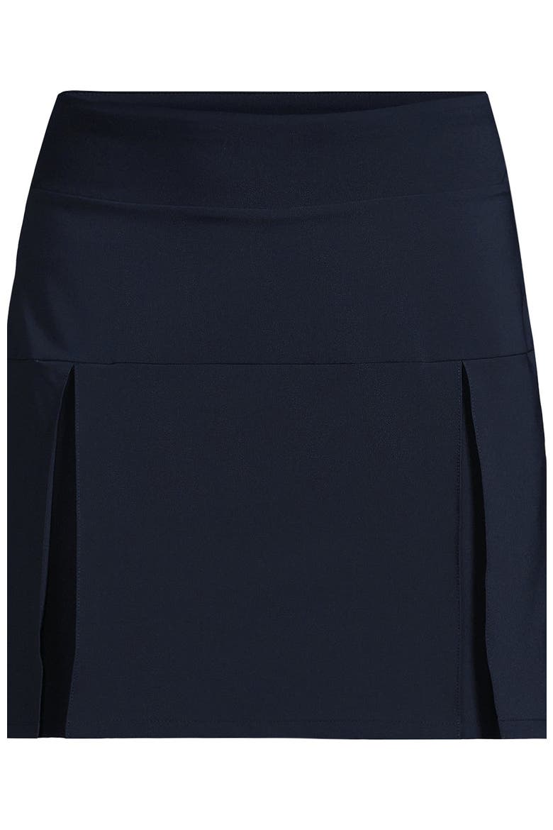 School Uniform  Performance Pleated Skort Above the Knee, Alternate, color, Classic Navy