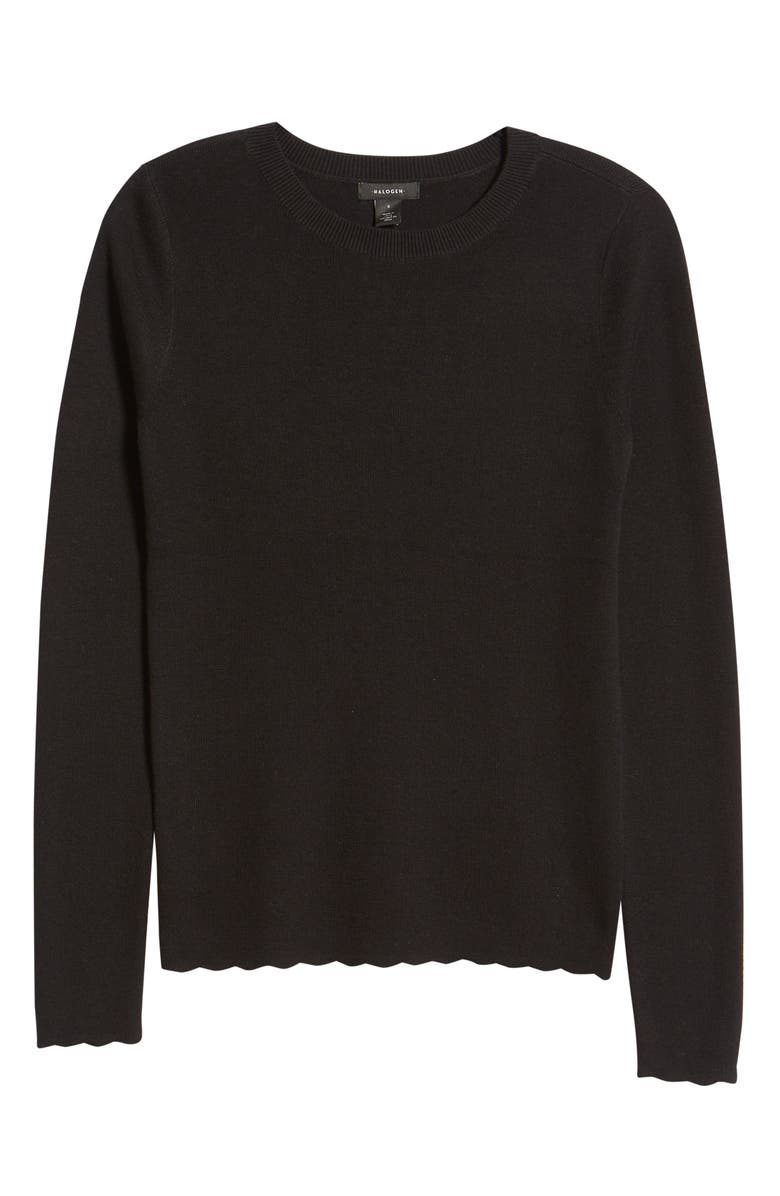 Halogen<sup>®</sup> Ribbed Crewneck Sweater, Alternate, color, 