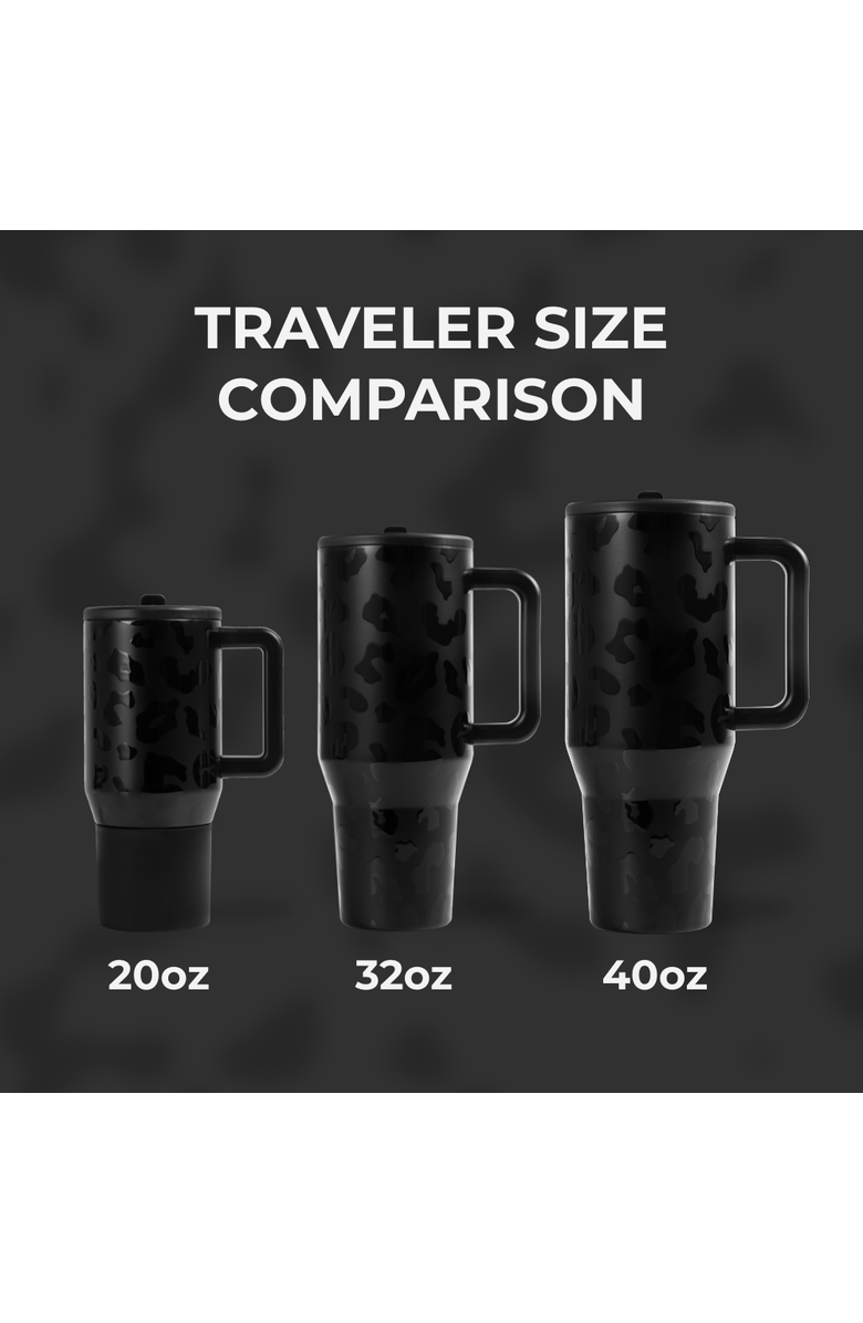 HydroJug Traveler - Leakproof Insulated 40oz Water Bottle with Handle & Flip Straw, Alternate, color, 