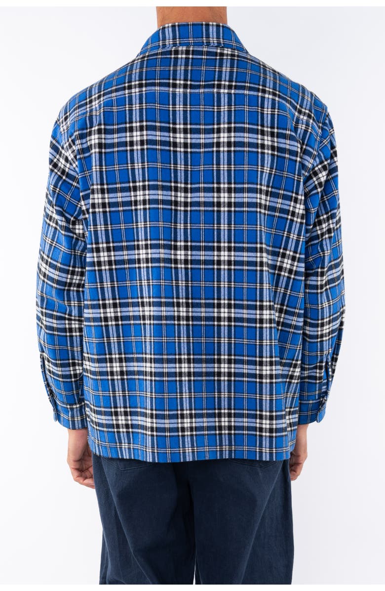ARIKO Bucky Heavy Flannel Over Shirt, Alternate, color, Blue / Black