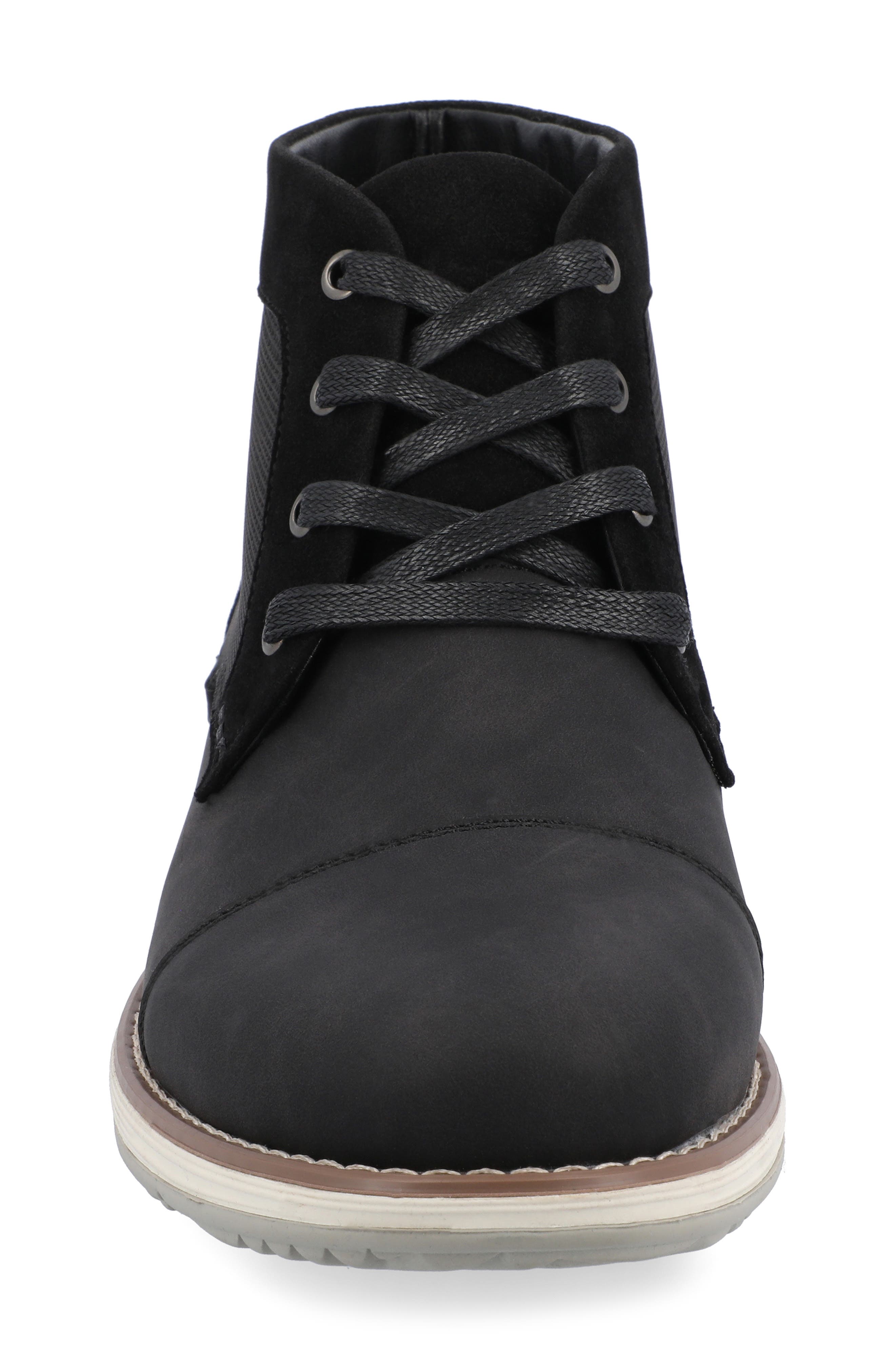 VANCE CO Austin Cap Toe Chukka Boot - Wide Width, Alternate, color, Black