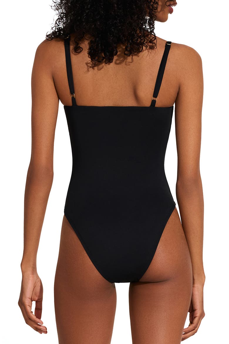 Jenna One-Piece Swimsuit, Alternate, color, BLACK