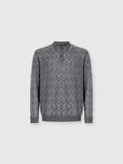 Missoni Long-sleeve Cashmere Zig Zag Polo Shirt