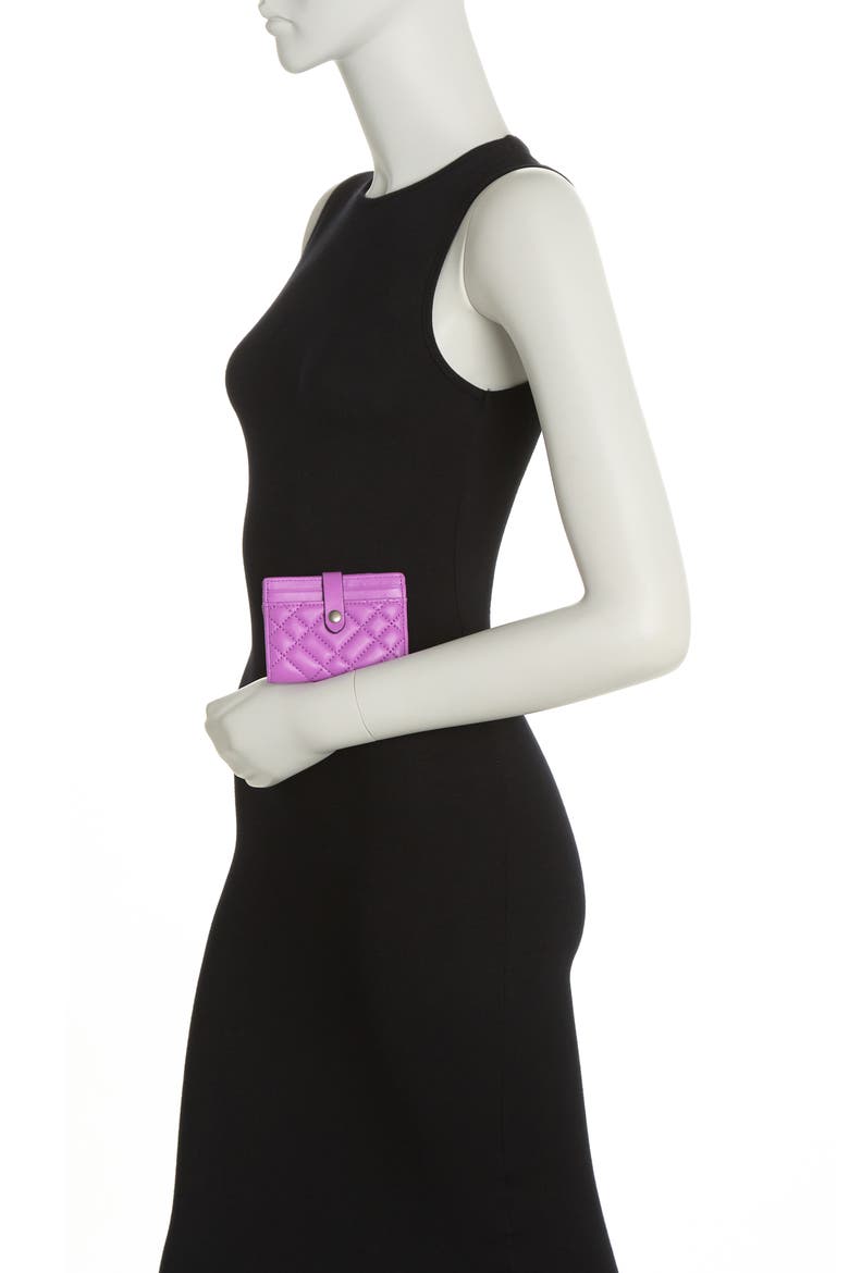 Leather Cardholder, Alternate, color, PURPLE