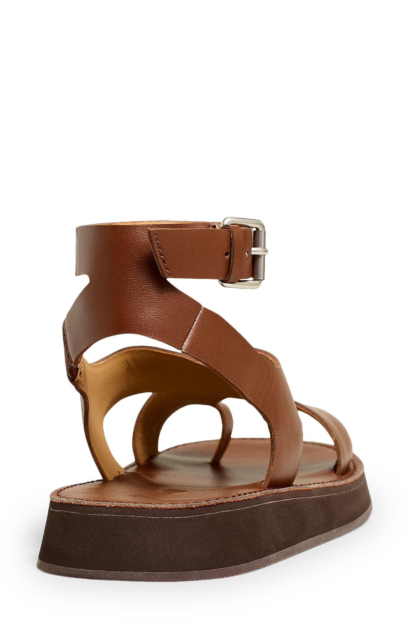 The Natasha Flatform Sandal, Alternate, color, DARK COFFEE