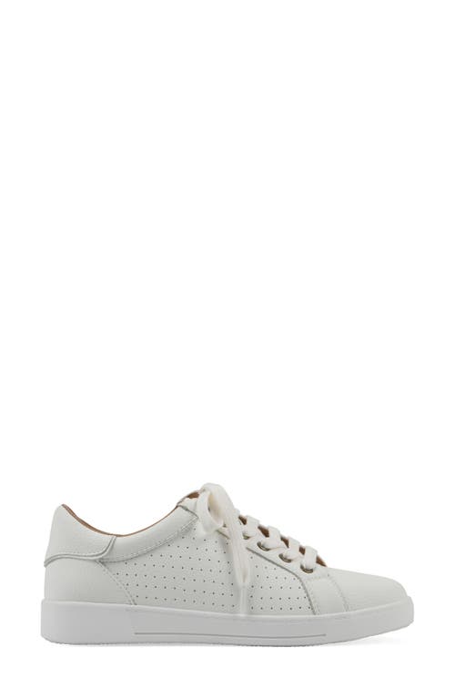 White Mountain Footwear Uniform Sneaker In White Smooth