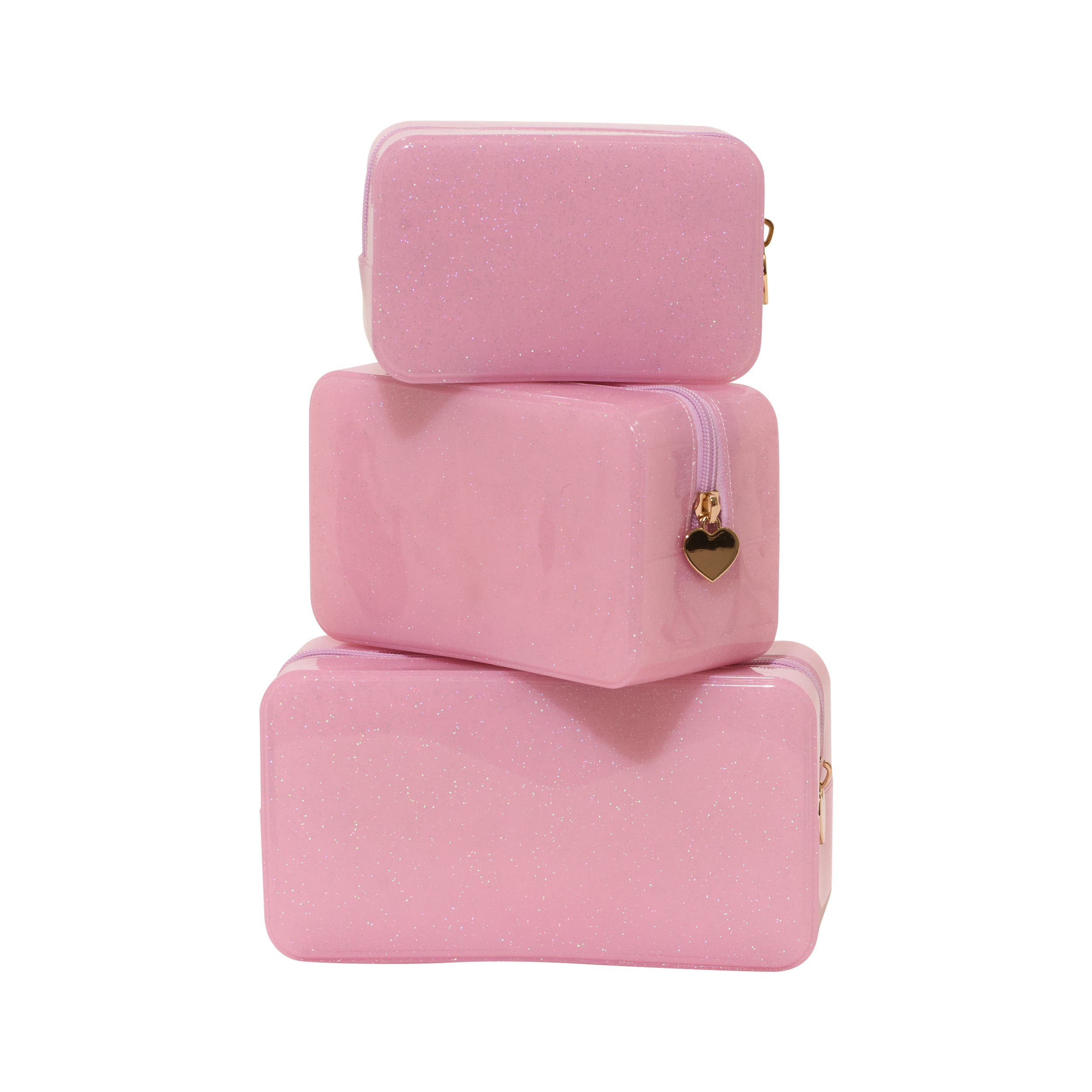 Glitter Jelly Pouch Collection, Alternate, color, Light Pink