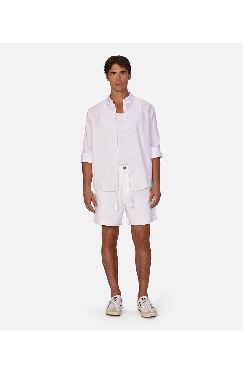 Industrie Australia The Palma Linen Short, Alternate, color, Off White