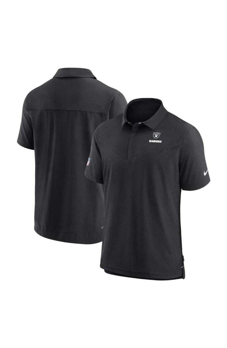 Nike Men's Nike Black Las Vegas Raiders Sideline Lockup Performance Polo, Main, color, Black