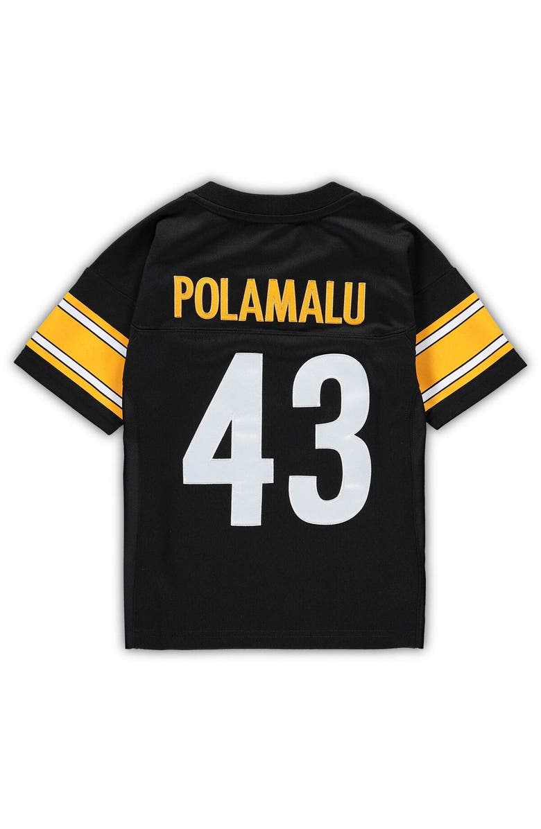 Mitchell & Ness Toddler Mitchell & Ness Troy Polamalu Black Pittsburgh Steelers 2005 Retired Legacy Jersey, Alternate, color, Black