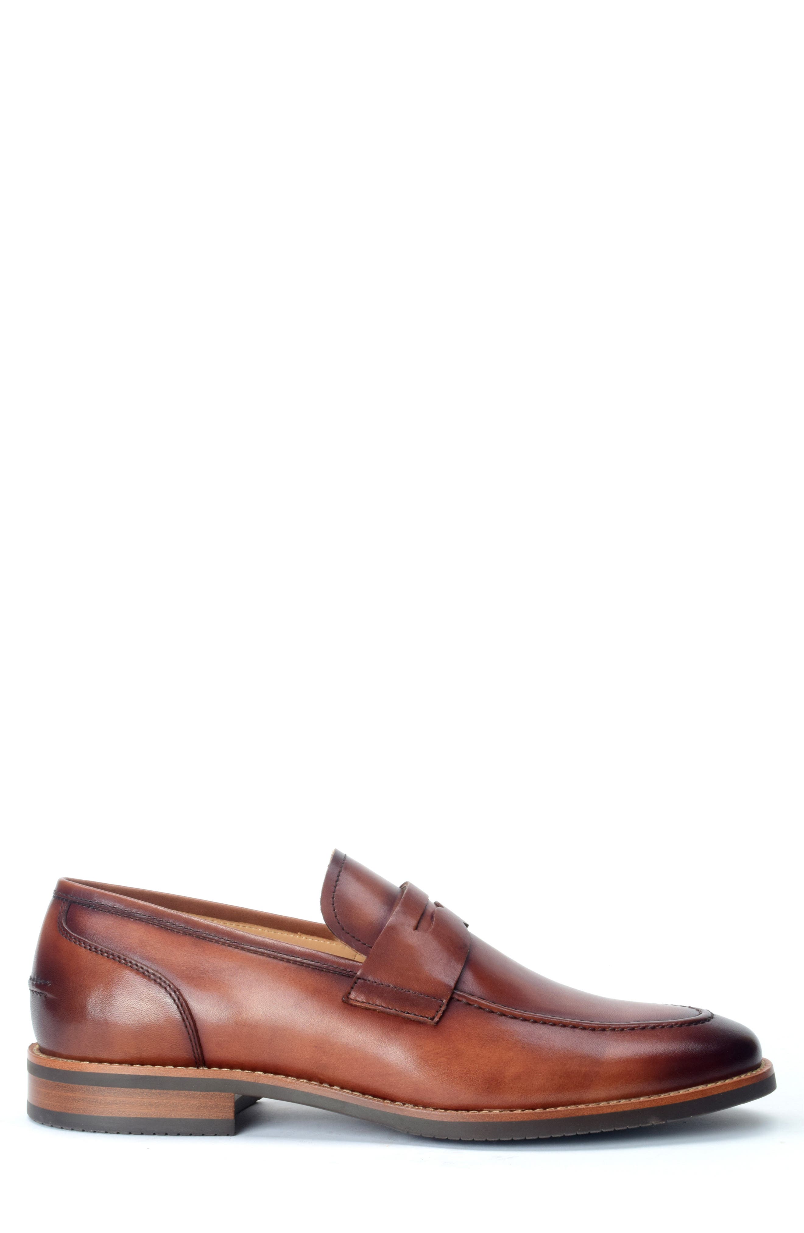 Camino Penny Loafer, Alternate, color, COGNAC