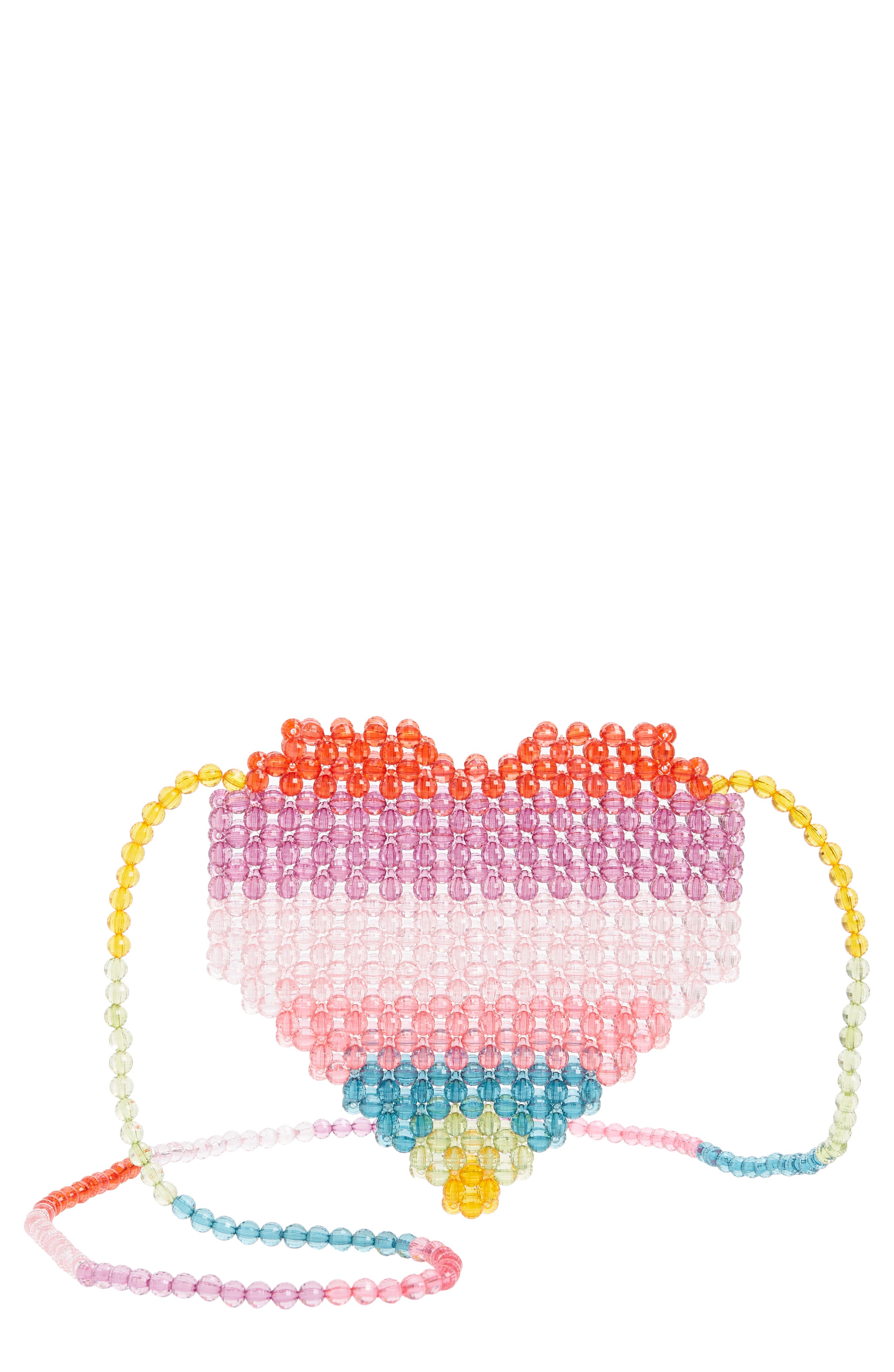 Lola + The Boys Beaded Heart Purse, Main, color, 