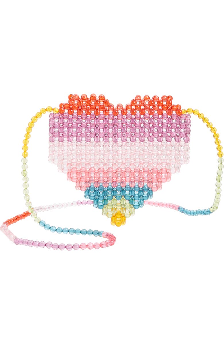 Lola + The Boys Beaded Heart Purse, Main, color,