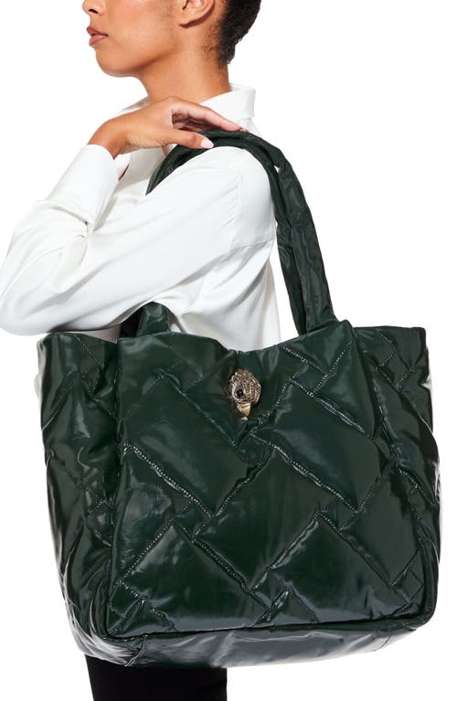 Kurt Geiger London Kensington Puff Embellished Top Handle Shopper In Green