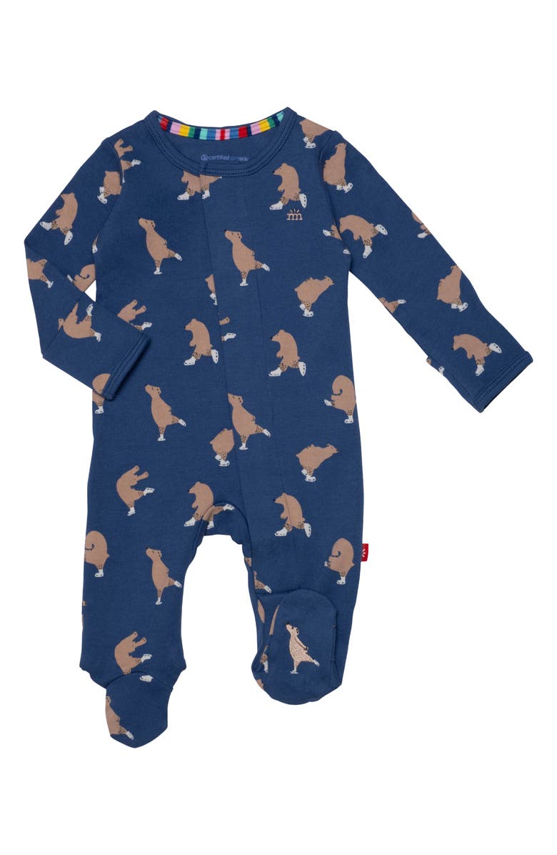 Magnetic Me Gliding Through Life Long Sleeve Magnetic Footie, Main, color, Gliding Through Life