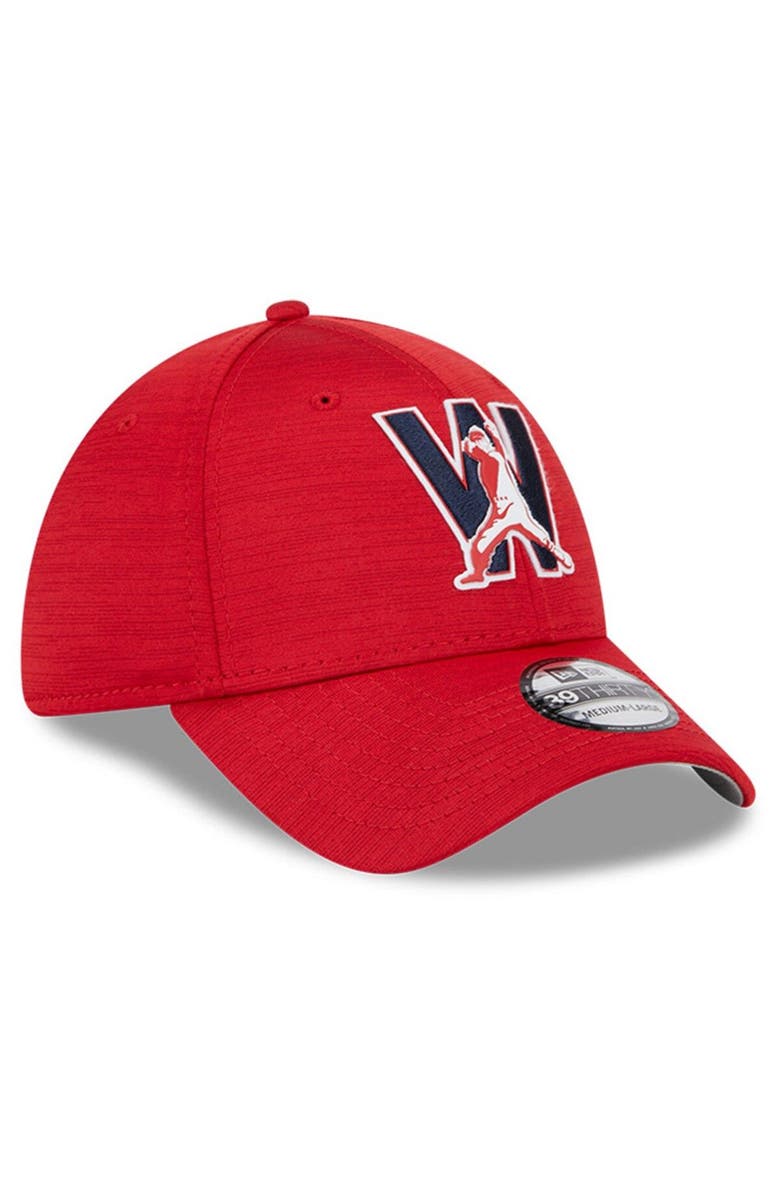 New Era Men's New Era  Red Washington Nationals 2023 Clubhouse 39THIRTY Flex Hat, Alternate, color, 