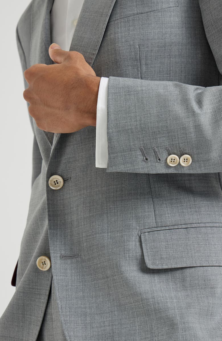 Brunello Cucinelli Virgin wool blazer, Alternate, color, Grey