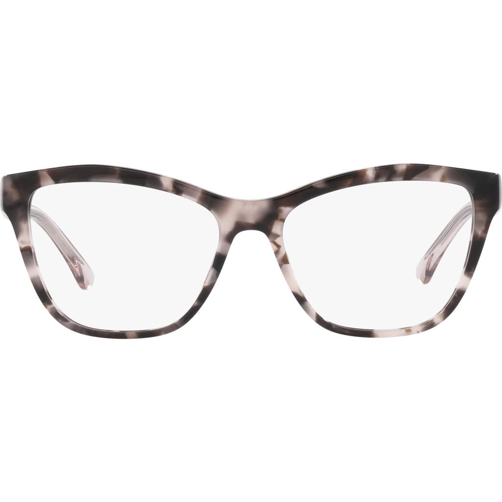 Emporio Armani 54mm Cat Eye Optical Glasses In Brown