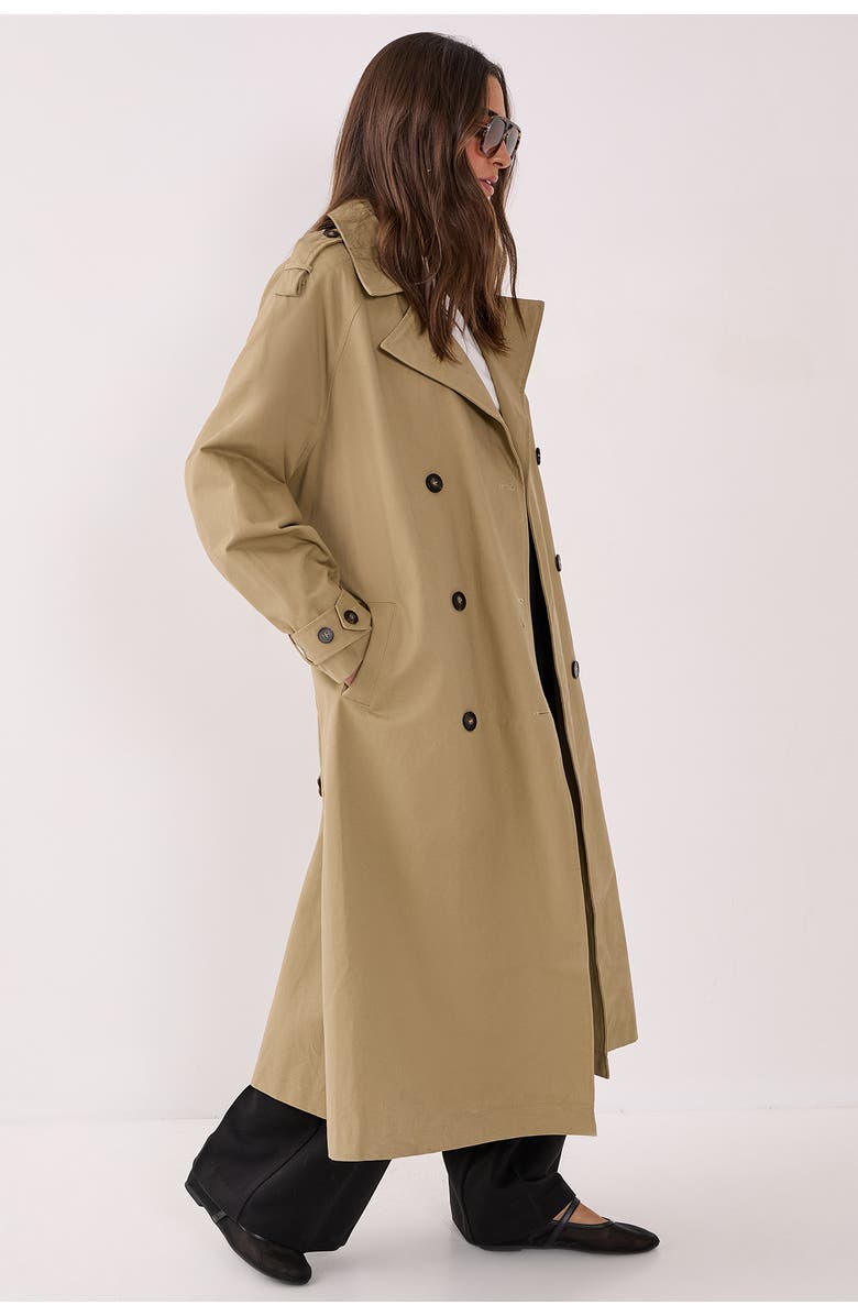 NASTY GAL Essentials Trench Coat, Alternate, color,