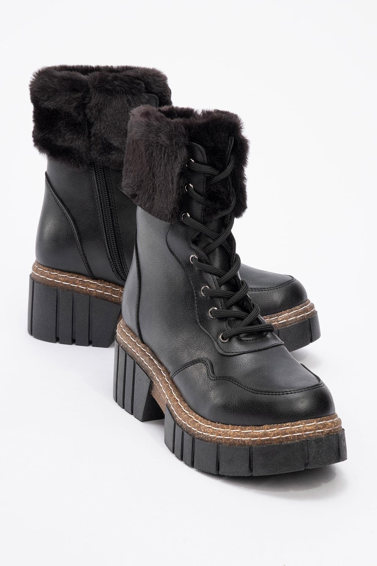 Prologue Shoes Faith Fur Chunky Boot, Alternate, color, 