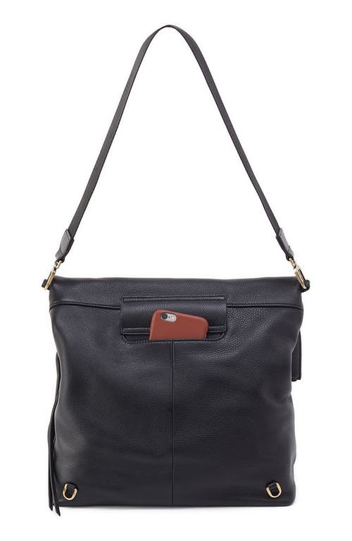 Hobo Grant Convertible Leather Backpack In Black