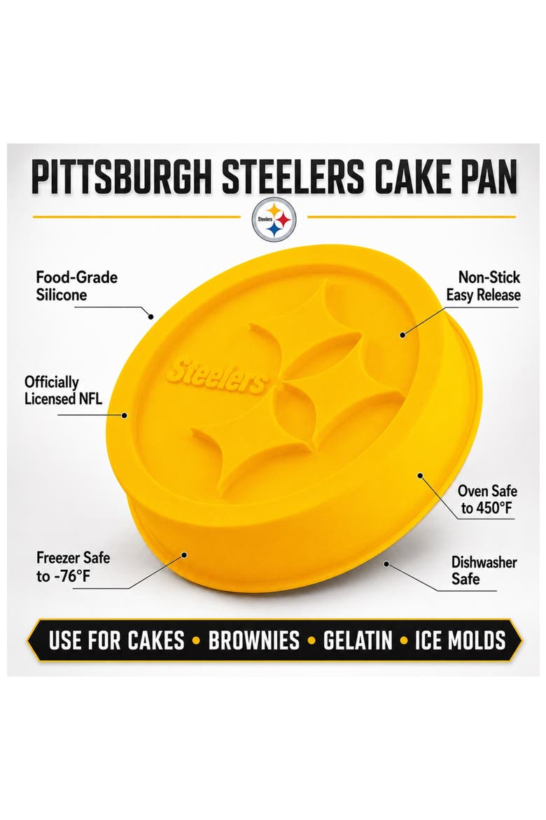Pittsburgh Steelers Cake Pan, Alternate, color, Yellow