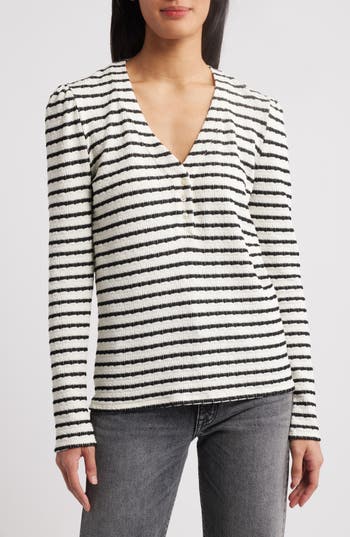 Shop Gibsonlook The Amelia Stripe Henley Top