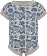 TINY TRIBE Ocean Print Romper