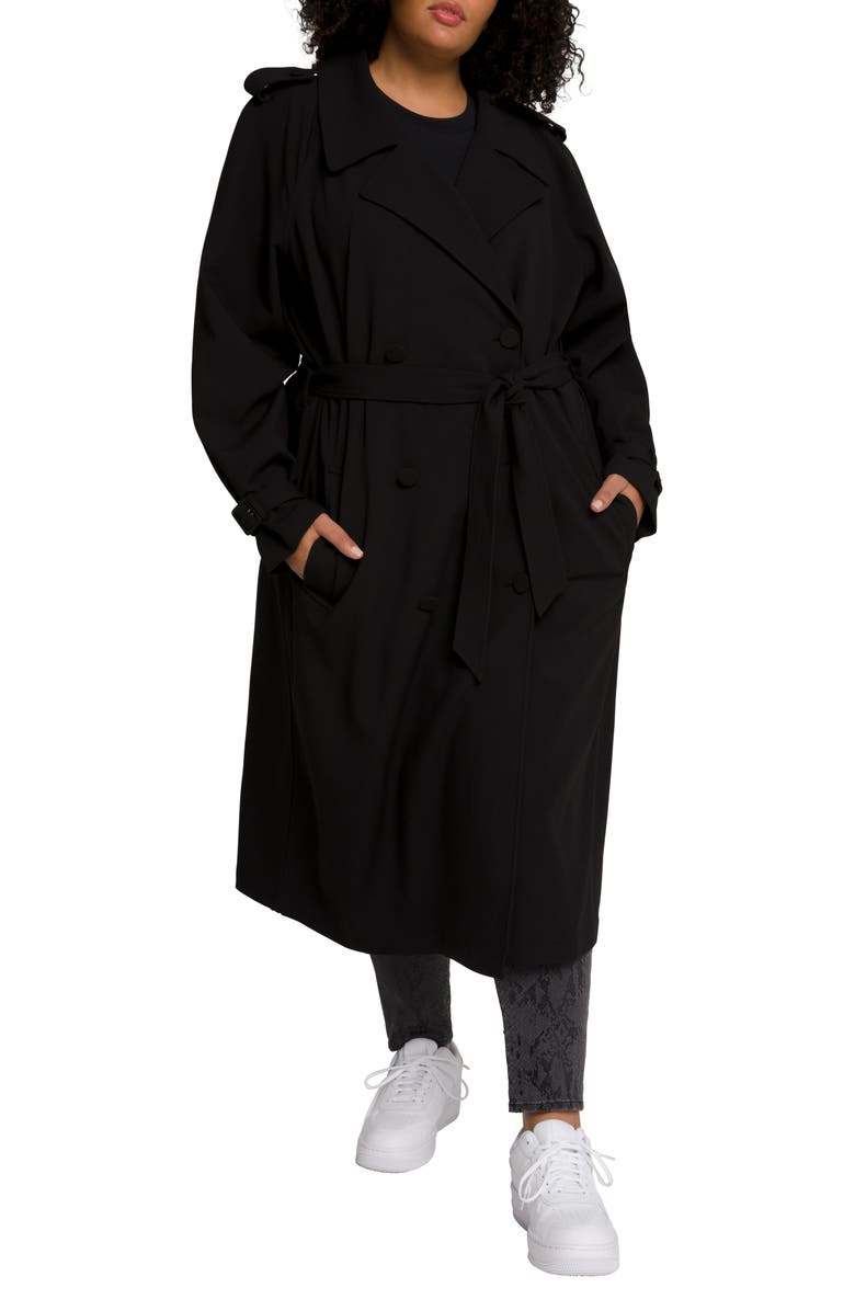 Good American Runway Packable Trench Coat, Alternate, color,