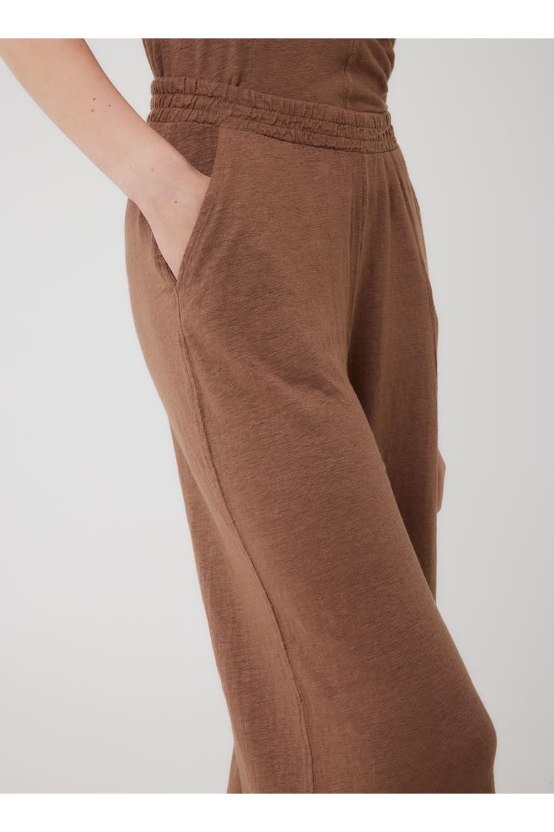 Stretch Linen HD Wide Leg Pant, Alternate, color, MOCCHA