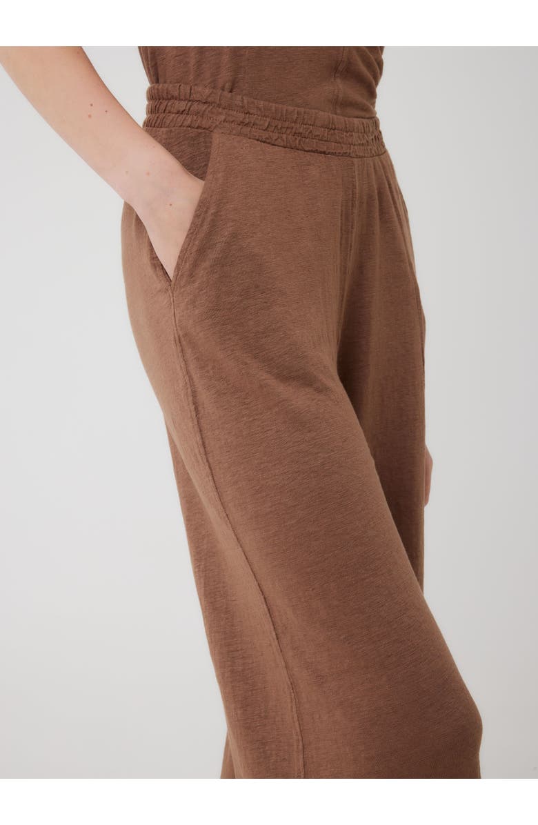 Majestic Filatures Stretch Linen HD Wide Leg Pant, Alternate, color, Moccha