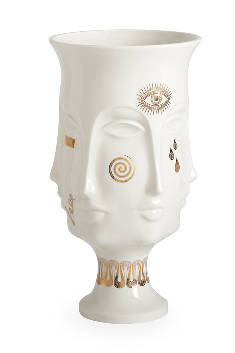 Gilded Dora Maar Urn, Main, color, White / Gold