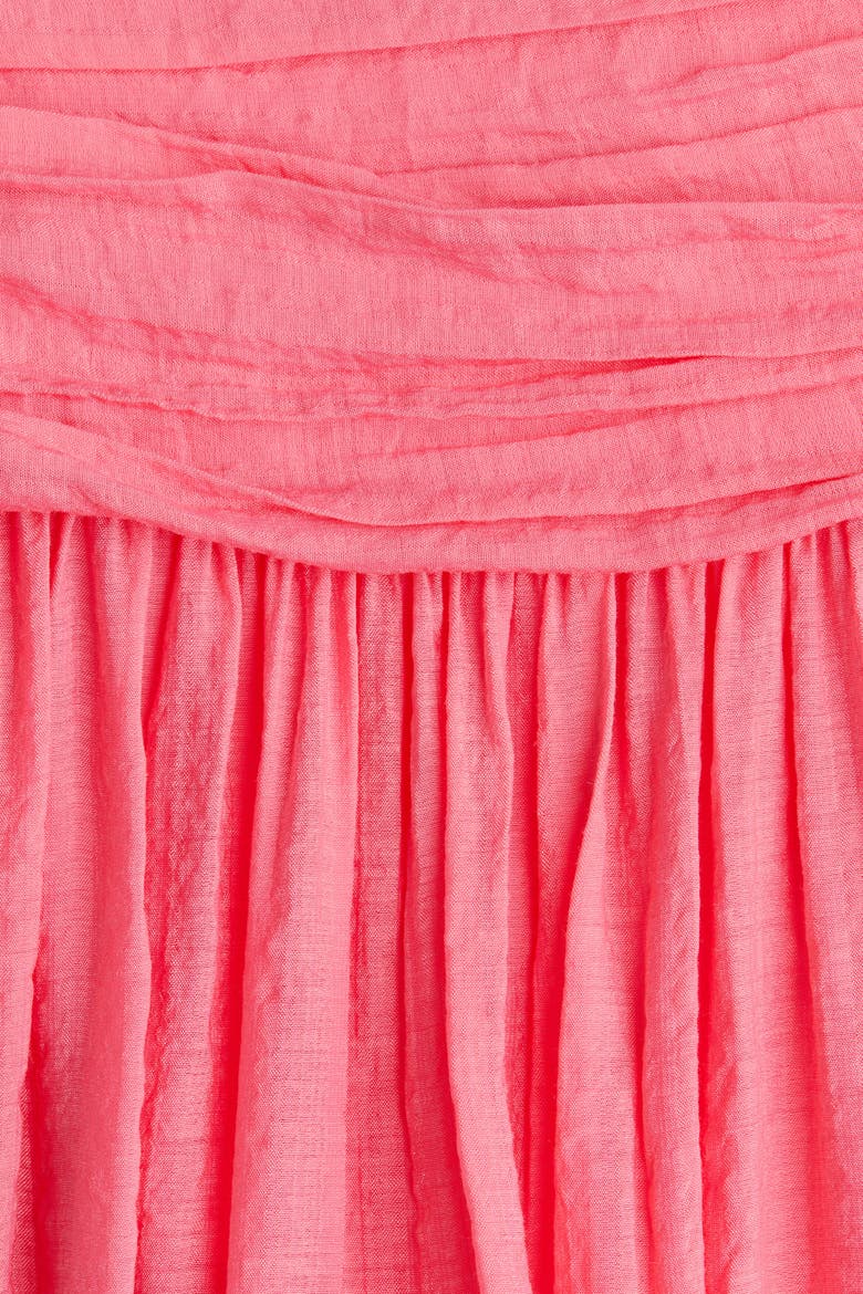 Gathered Crêpe Skirt, Alternate, color, Pink