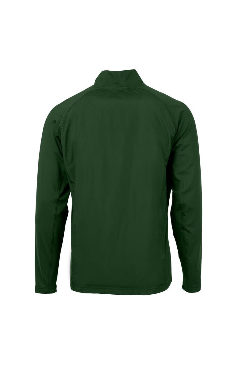 Cutter & Buck Men's Cutter & Buck Green NDSU Bison Adapt Eco Knit Hybrid Recycled Raglan Full-Zip Jacket, Alternate, color, 