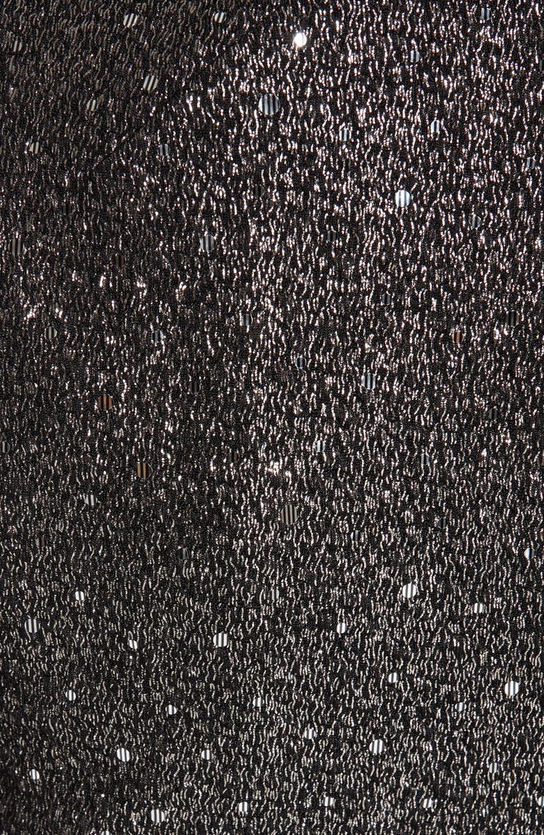 Talbot Runhof Sequined V-Neck Evening Dress, Alternate, color, 