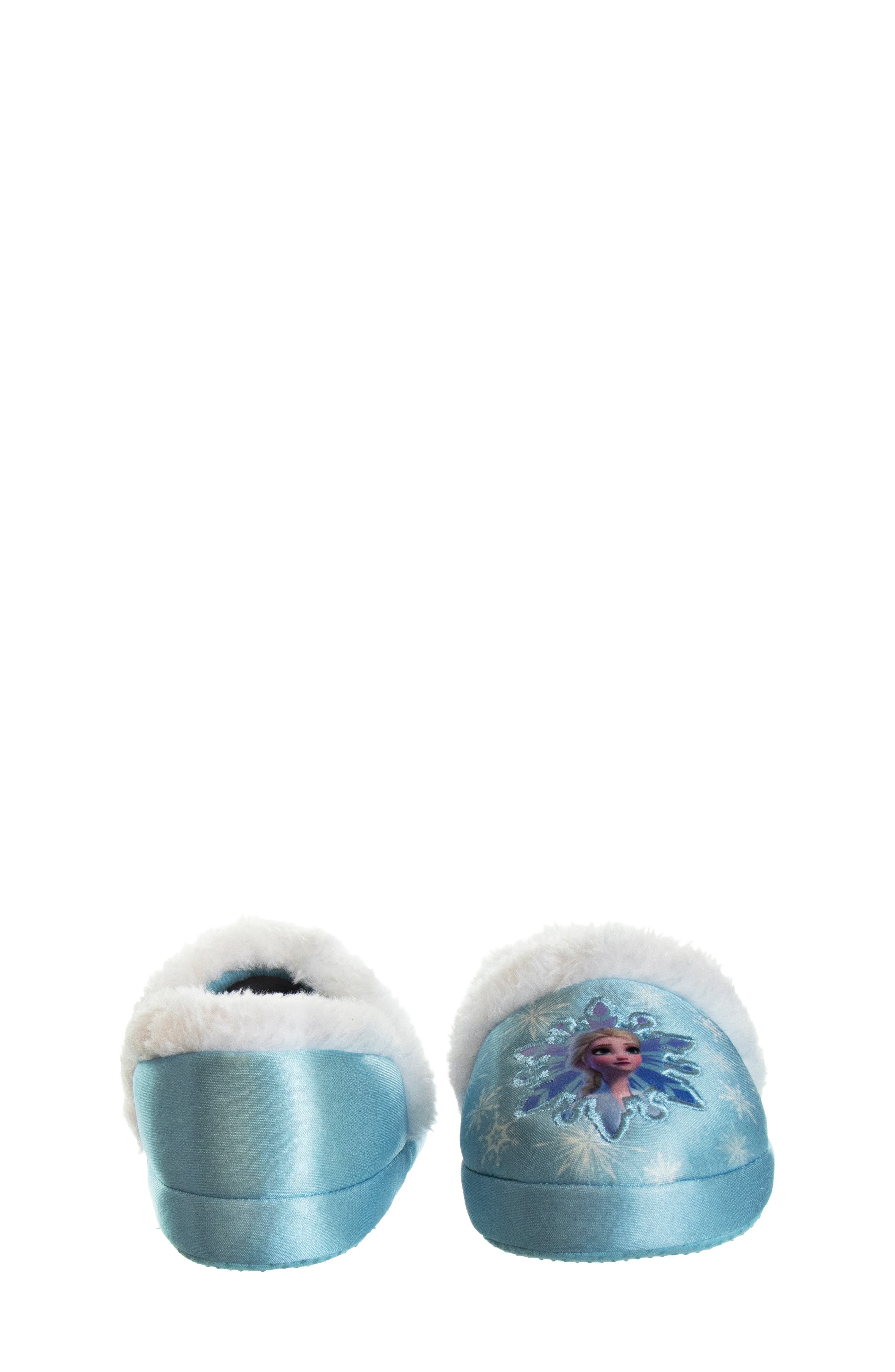 JOSMO x Disney<sup>®</sup> Kids' Frozen Elsa & Anna Slipper, Alternate, color, Blue/ White