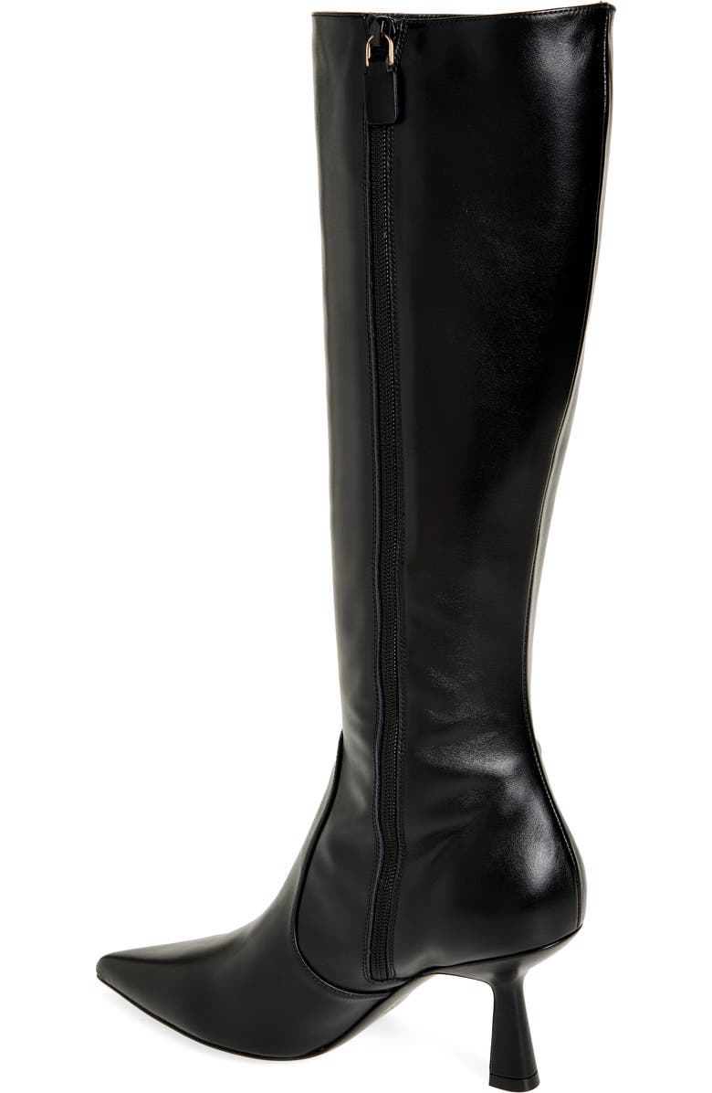 Stuart Weitzman Stuart Supersculpt Zip Boot 75, Alternate, color, Black/ Black