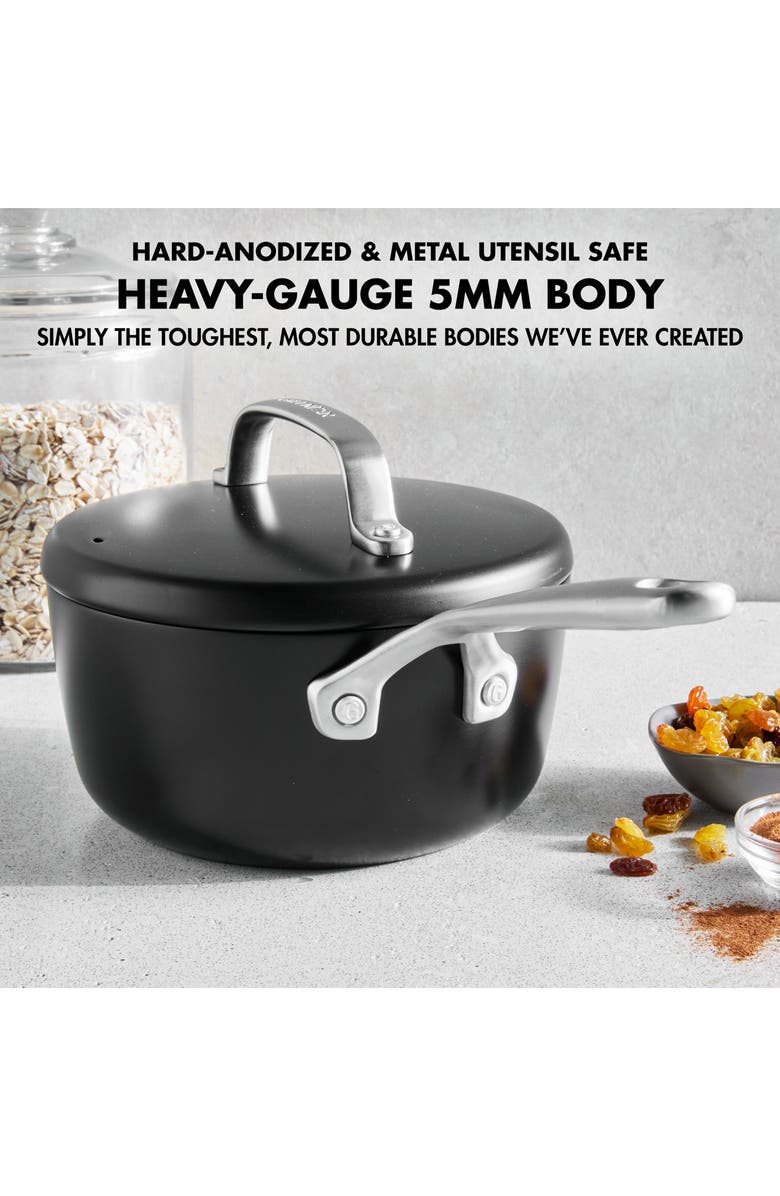 GreenPan GP5 Infinite8 Healthy Ceramic 2-Quart Saucepan with Lid, Alternate, color,