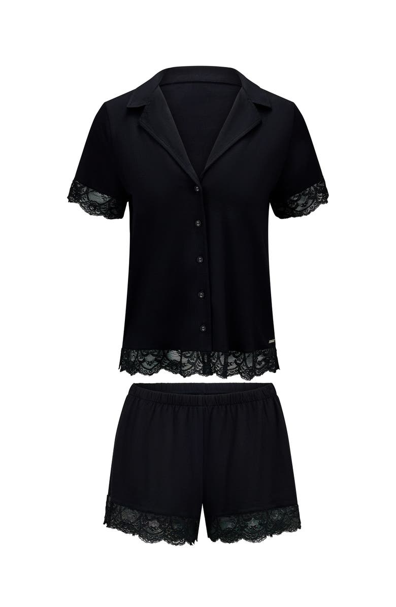 Adore Me Isa Short Pajama Set, Main, color, Black